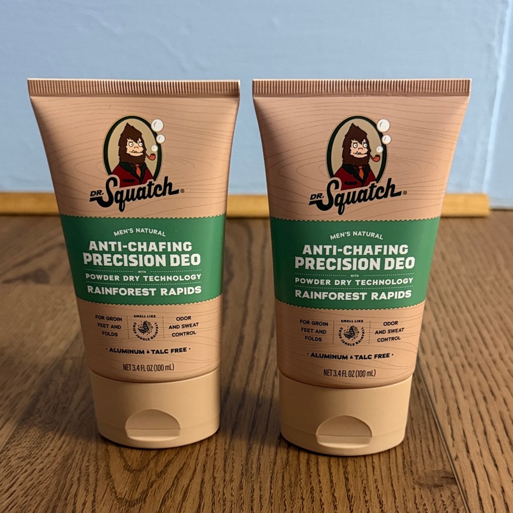 NWT Dr. Squatch Set of 2 Anti-Chafing Precision Deo
